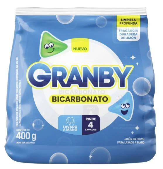 GRANBY J.POLVO REGULAR LIMON C/BICARBONATO X 400 G.(24) 