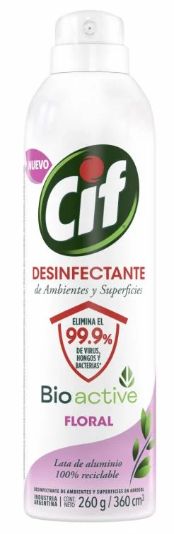CIF DEO DESINF.FLORAL BIO ACTIVE X 360 ML (12)